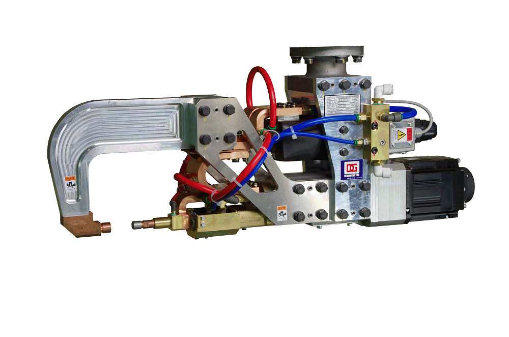 Coaxial series resistance spot gun