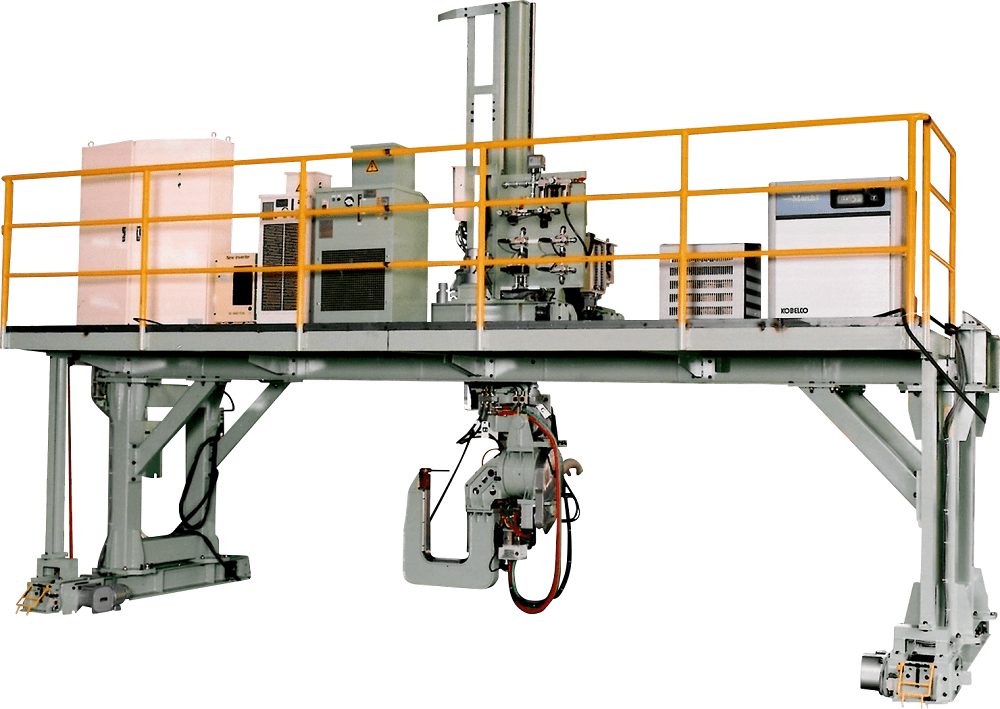 屋根+側用スポット溶接機